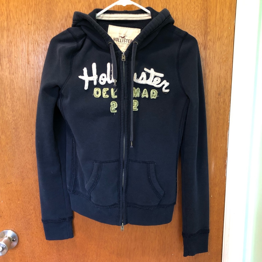 Hollister Navy Sweatshirt Medium